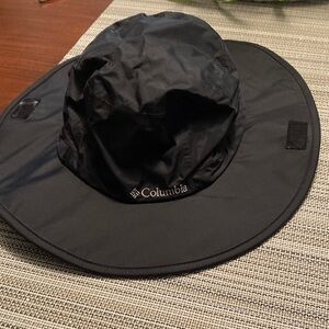 Columbia Black Wide-Brim Outdoor Sun Hat one size men’s or ladies